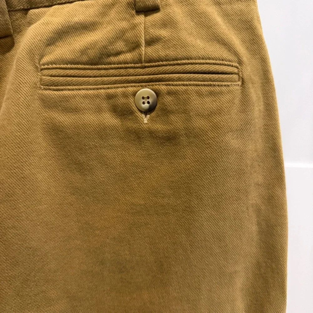 Scott Barber Italy Men's Corduroy Pants 38 100% cotton brown classic tailored - Picture 2 of 9